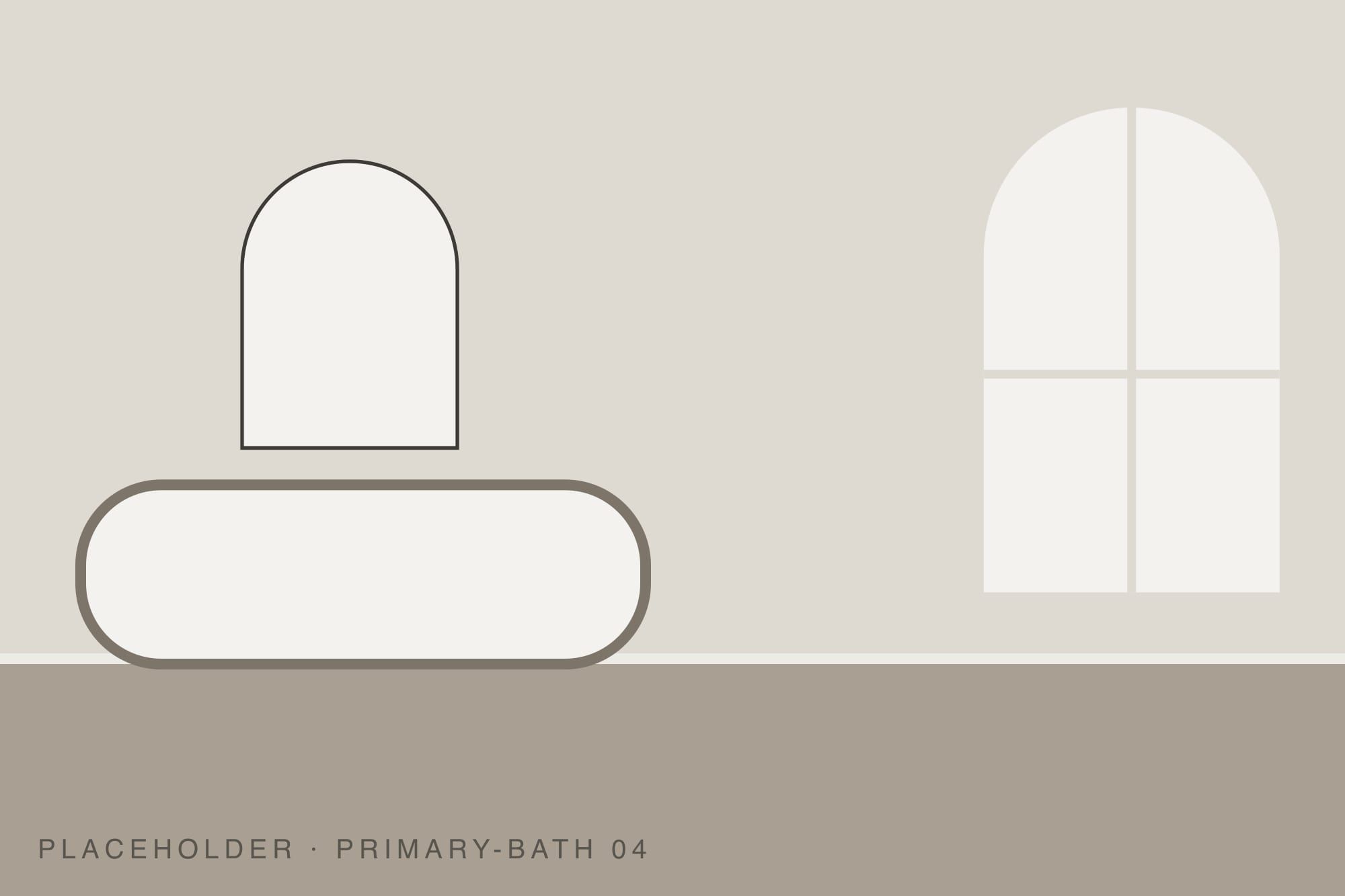 Detail of the tub and floor