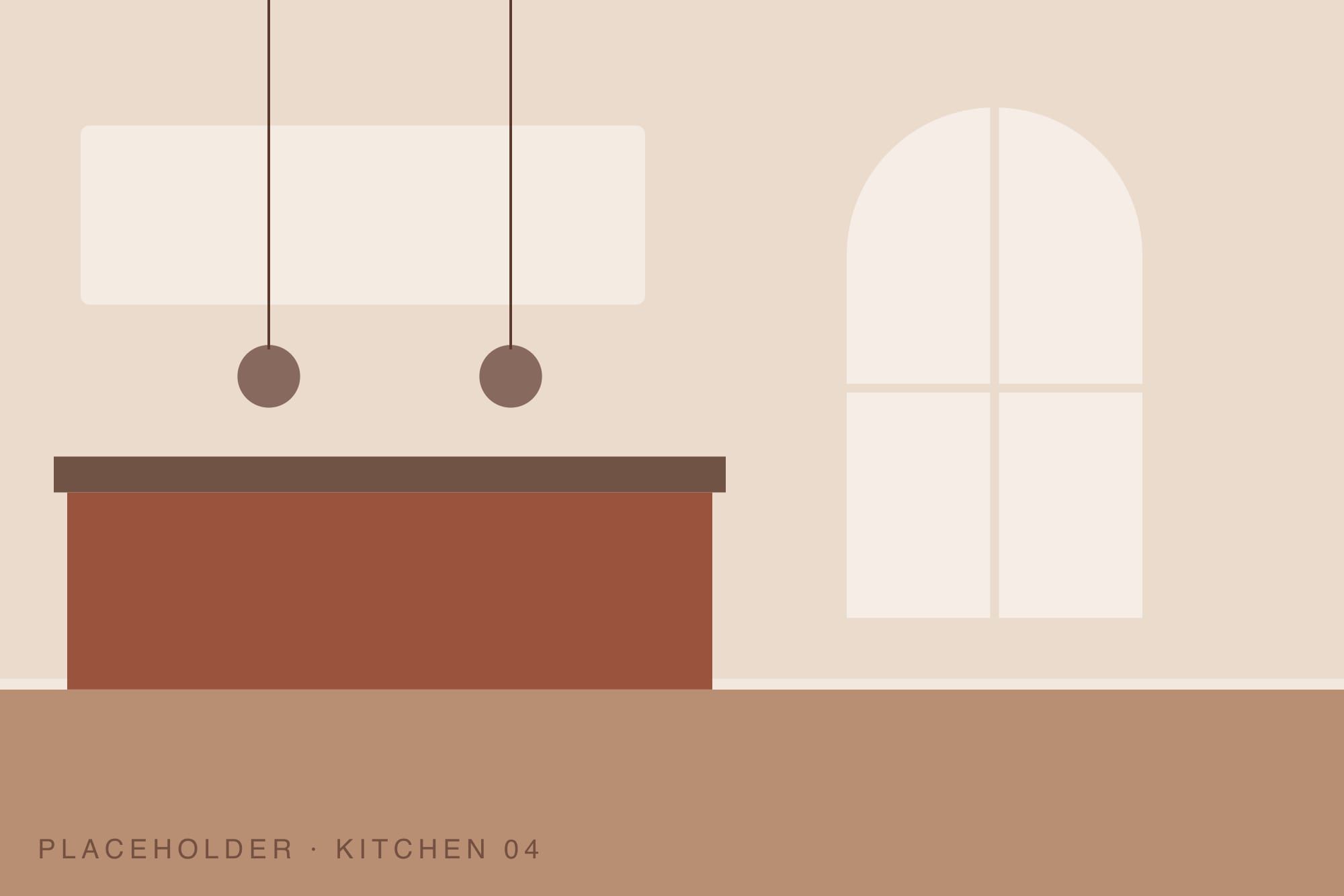 Kitchen seen from the dining area