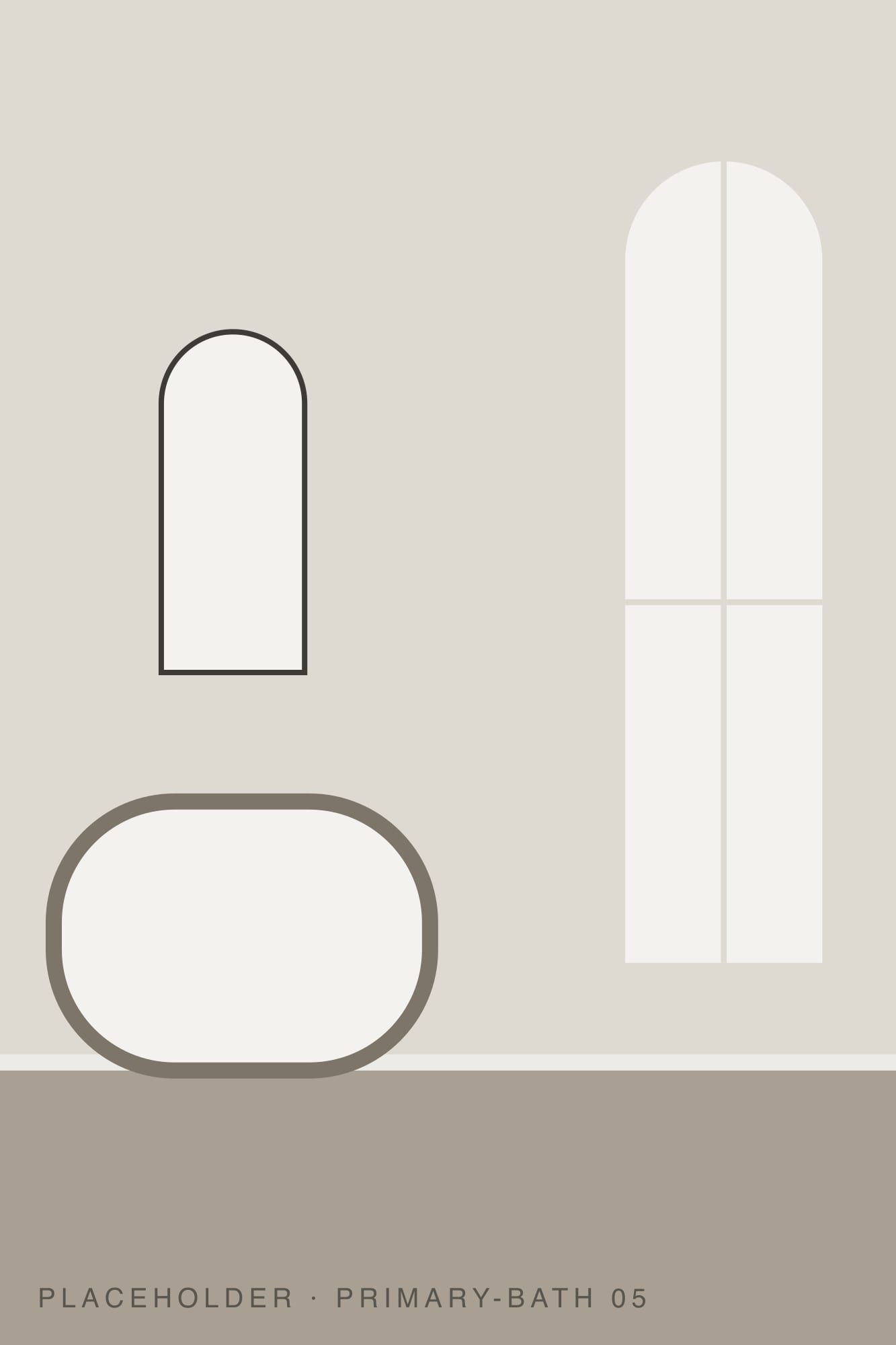 Bathroom mirror and window