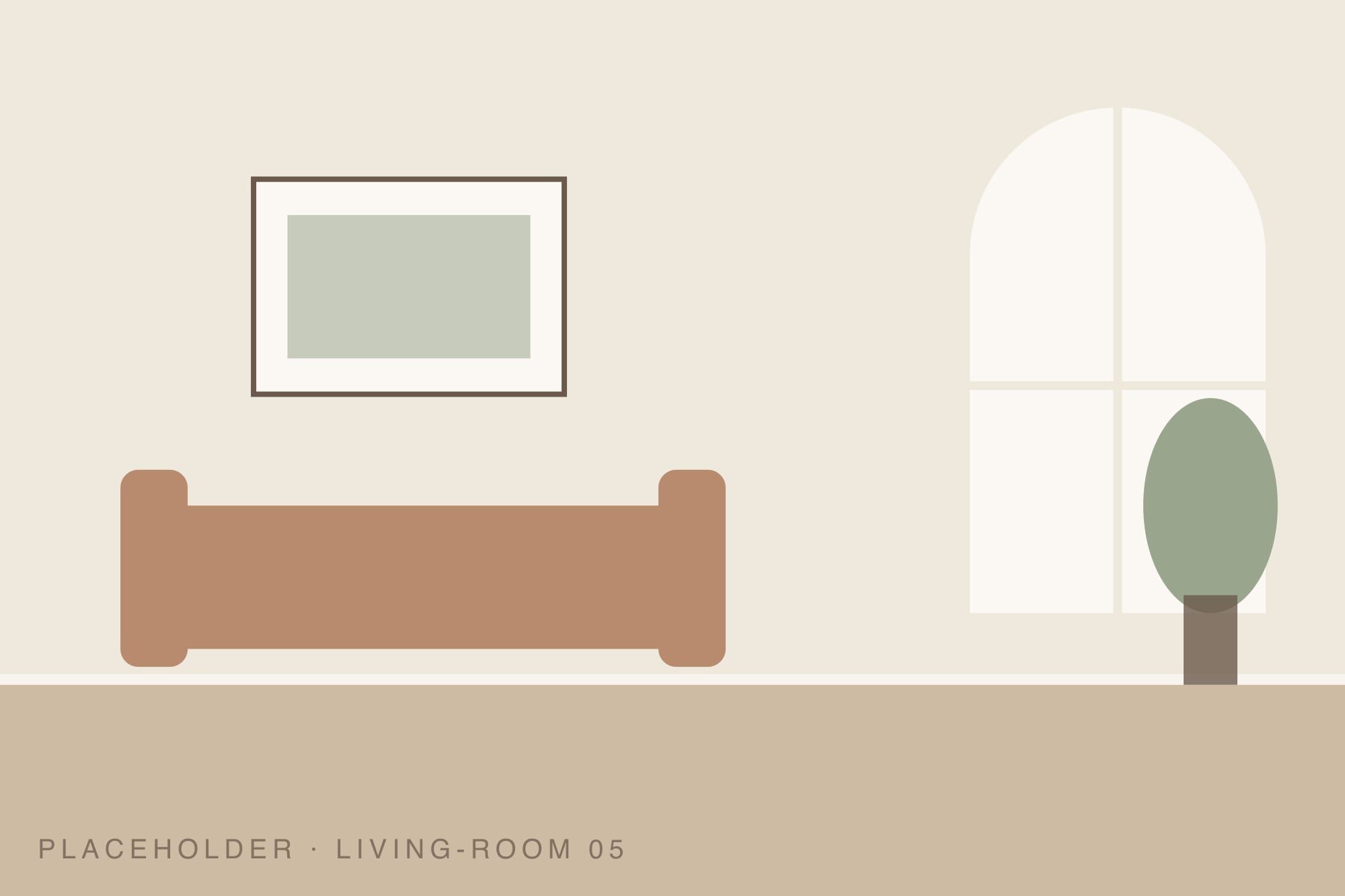 Living room seen from the doorway